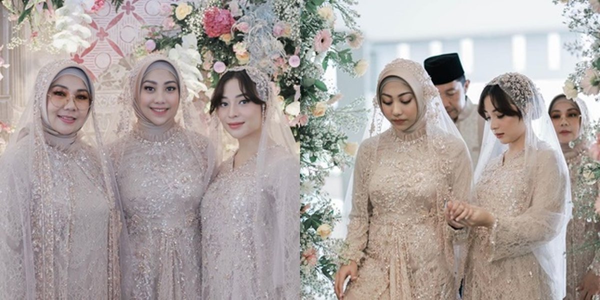 Nikita Willy's Portrait at Her Younger Sister's Pre-Wedding Religious Ceremony, Wearing a Kebaya Radiating the Beauty and Glow of a Pregnant Woman