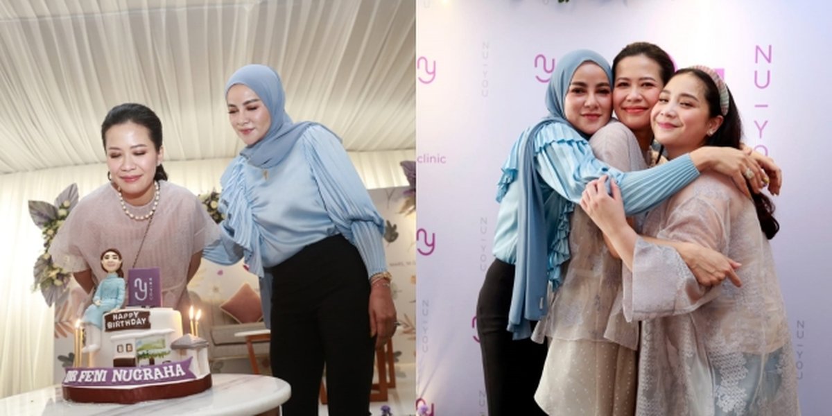 Portrait of Olla Ramlan to Nagita Slavina Gives Special Surprise at Feni Nugraha's Birthday Party