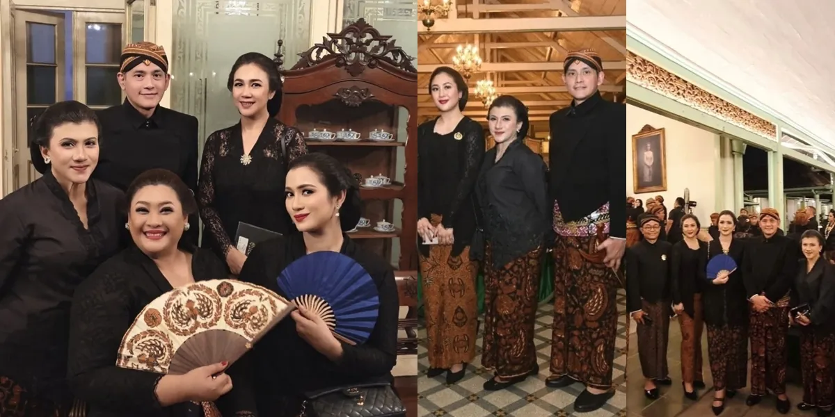 Portrait of Ongky Alexander Attending the 1 Suro Parade at Mangkunegaran in Solo with His Wife, Handsome in Beskap
