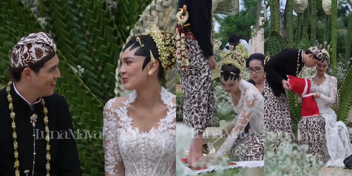 Portrait of the Bride and Groom Luna Maya and Maxime Bouttier, Full of Happy Laughter and Funny Scenes
