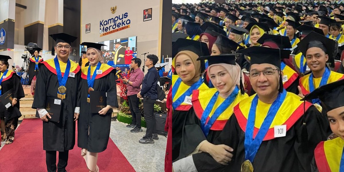 Portrait of Pasha Ungu & Adelia Wilhelmina Graduating Together, Graduating After Seven Years as Students