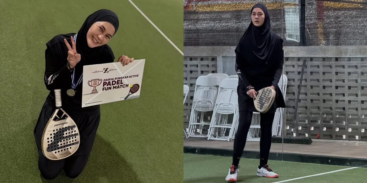 7 Photos of Paula Verhoeven Runner-Up in the Padel Fun Match, Intended to Play Just for Fun but Ended Up Winning