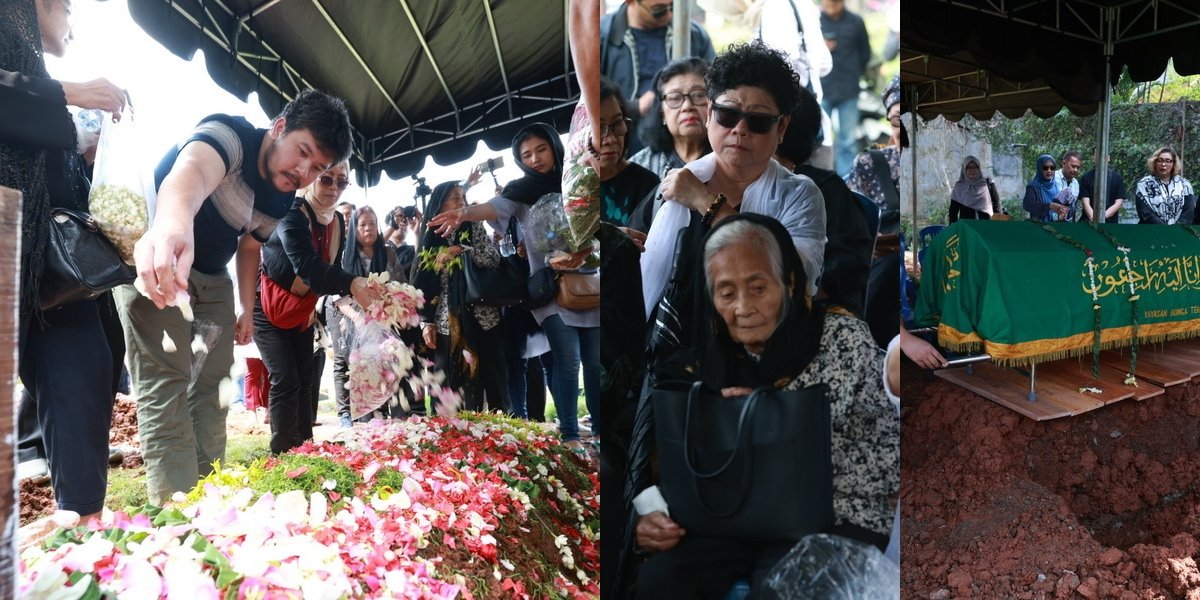 The Funeral Portrait of Irianti Erningpraja Full of Emotion, Dewa Budjana and the Boss of Musica Studios Also Accompany