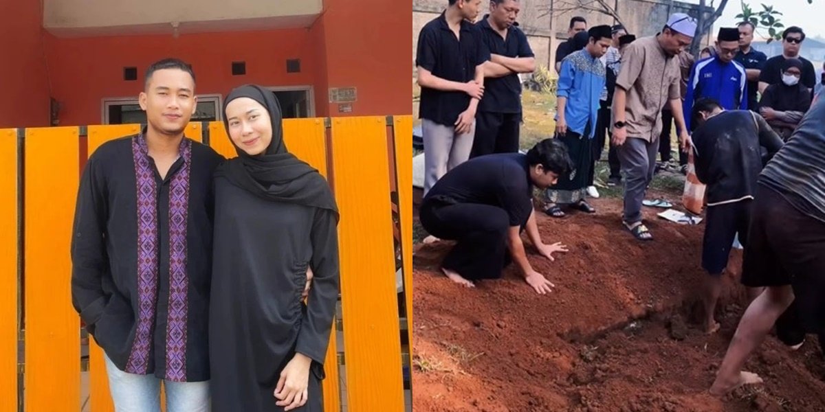 The Funeral Portrait of Shella Selpi Lizah After Fighting Against Cancer, Albi Her Loyal Husband Accompanies Her Until the End