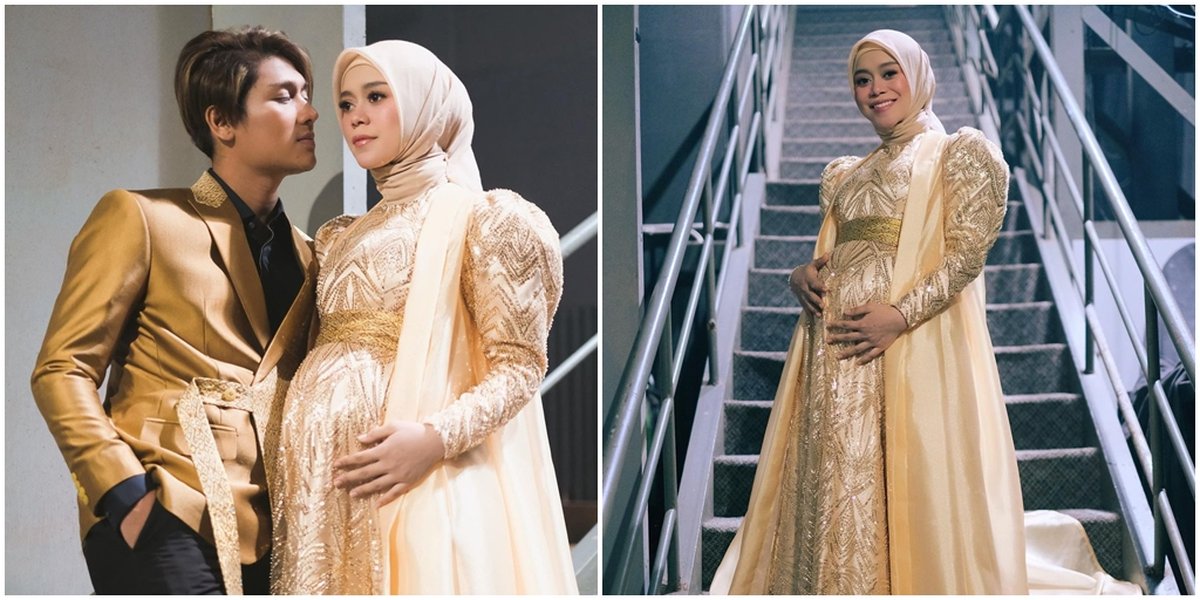 Portrait of Lesti's Appearance Wearing a Gold Dress, Price Reaches 15 Million - Netizens: A Year's Pocket Money