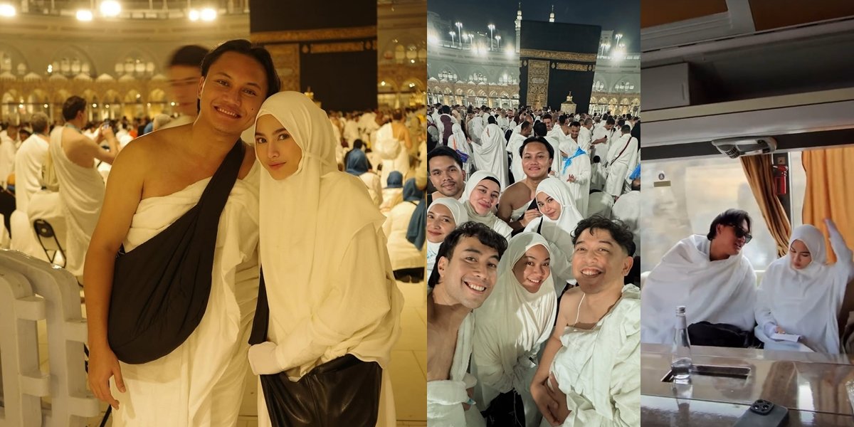 Portrait of Mahalini Wearing a Hijab During Umrah in the Holy Land, Incredibly Beautiful - Overflowing with Praise