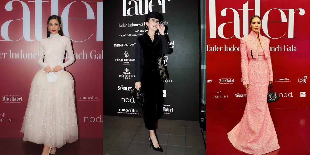 Portrait of Celebrity Appearances at the Relaunch Gala of Fashion Magazine, Luna Maya, Nagita Slavina, and Raline Shah Looking Beautiful and Elegant