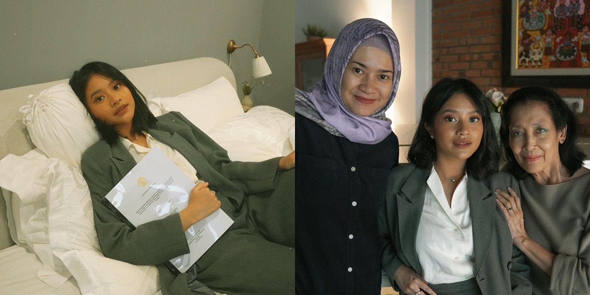 Portrait of Siti Adira Kania's Appearance, Ikke Nurjanah's Daughter, During Online Thesis Defense, Flooded with Netizens' Praise