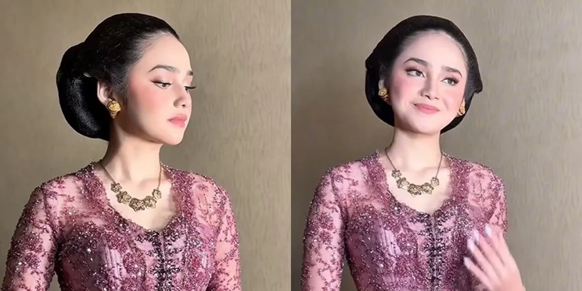 Portrait of Syifa Hadju's Appearance at Al Ghazali's Ngunduh Mata, Her Kebaya is Considered Better Than What the Bride's Family Wore