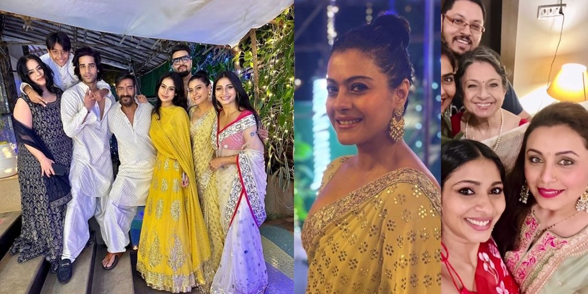 Portrait of Kajol Family's Diwali Celebration, Celebrating Together with Rani Mukherjee - Nysa Devgan Looks More Beautiful!