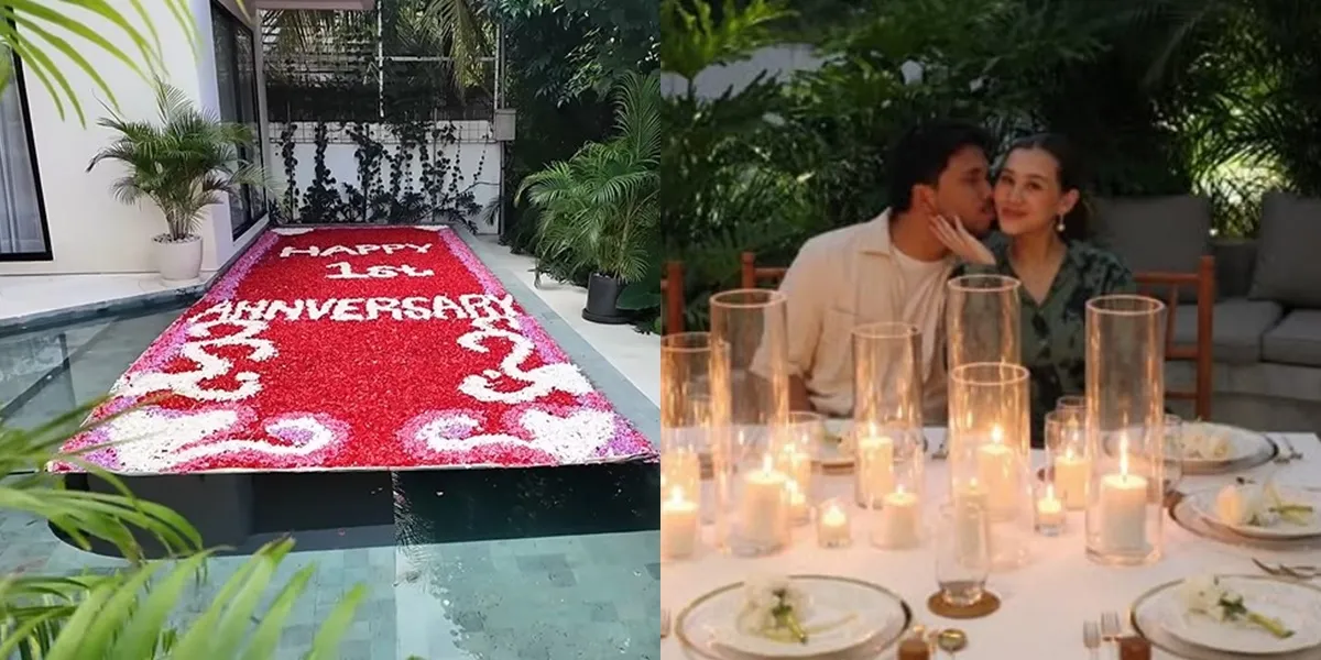 Portrait of the One-Year Wedding Anniversary of Thariq Halilintar and Aaliyah Massaid, Romantic in Bali