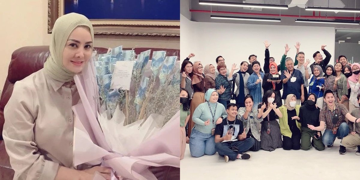 Portrait of Cici Paramida's 49th Birthday Celebration, Receives Special Gift from Siti Rahmawati