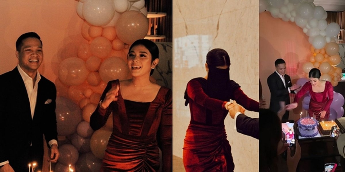 Portrait of Naysila Mirdad's Birthday Celebration, Arfito Hutagalung Gives Super Romantic Surprise