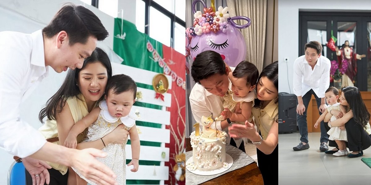 Portrait of Avery's First Birthday Celebration, Valencia Tanoe and Kevin Sanjaya Hold a Simple Party - Happy Together with Orphans