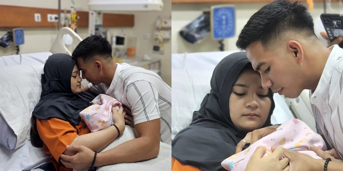 First Portraits of Ridho DA's Twin Children, Rizki DA and Wife, Adorable Faces and Chubby Cheeks Grab Attention