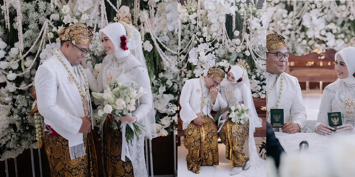 Portrait of the Wedding of Fajar Gusti and Zahra Masterchef Indonesia, Sat Set Immediately Officially Husband and Wife
