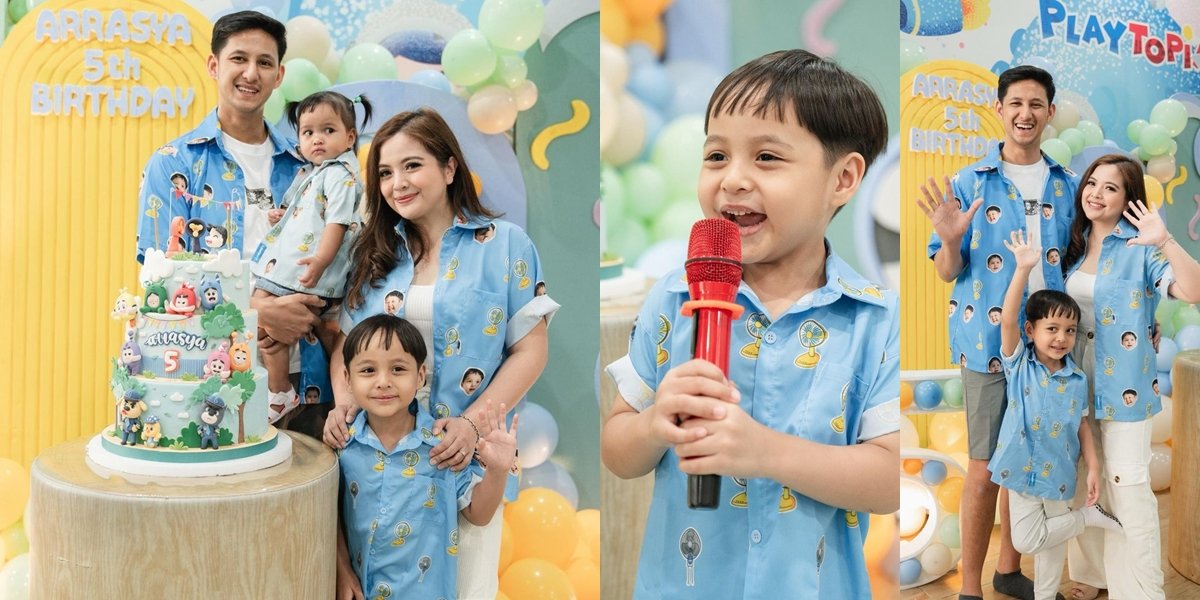 Snapshot of Arrasya's 5th Birthday Party, Tasya Kamila's Child, Who Knows More Than Just a Fan