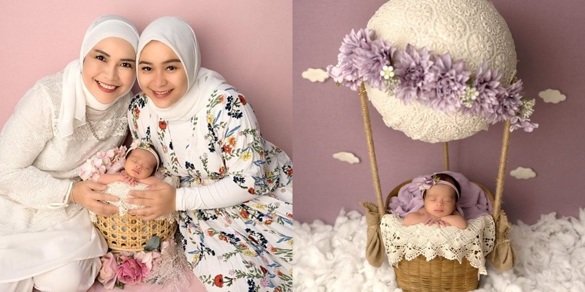 First Photoshoot Portrait of Ayu Ting Ting's Niece without Husband Syifa, Beautiful Face of Baby Razeta Attracts Attention