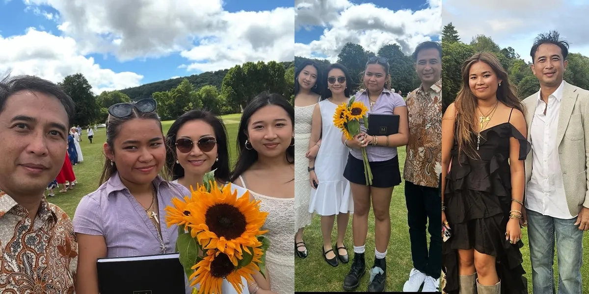 Portrait of Piyu Padi Attending the High School Graduation of His Eldest Child Who Studied in England, on Good Terms with His Ex-Wife