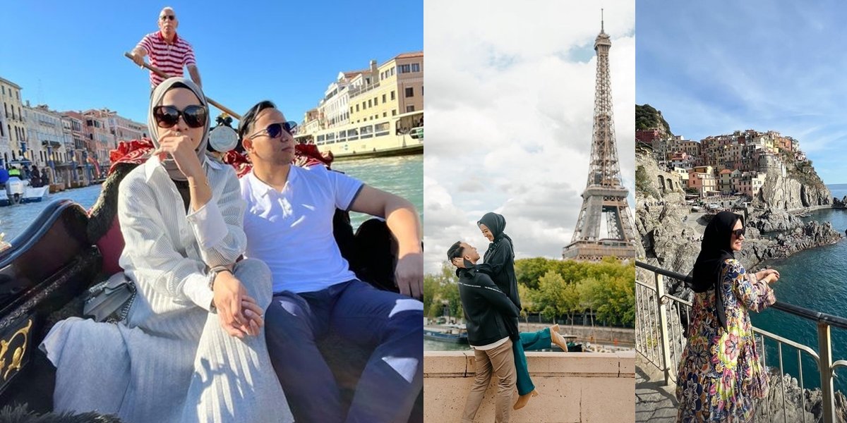 Portrait of Poppy Bunga and Husband Traveling Europe, Romantic Honeymoon Without Children
