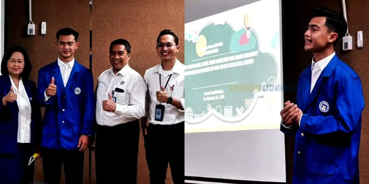Portrait of Pratama Arhan Proposal Thesis Hearing, One Step Closer to Earning a Bachelor's Degree