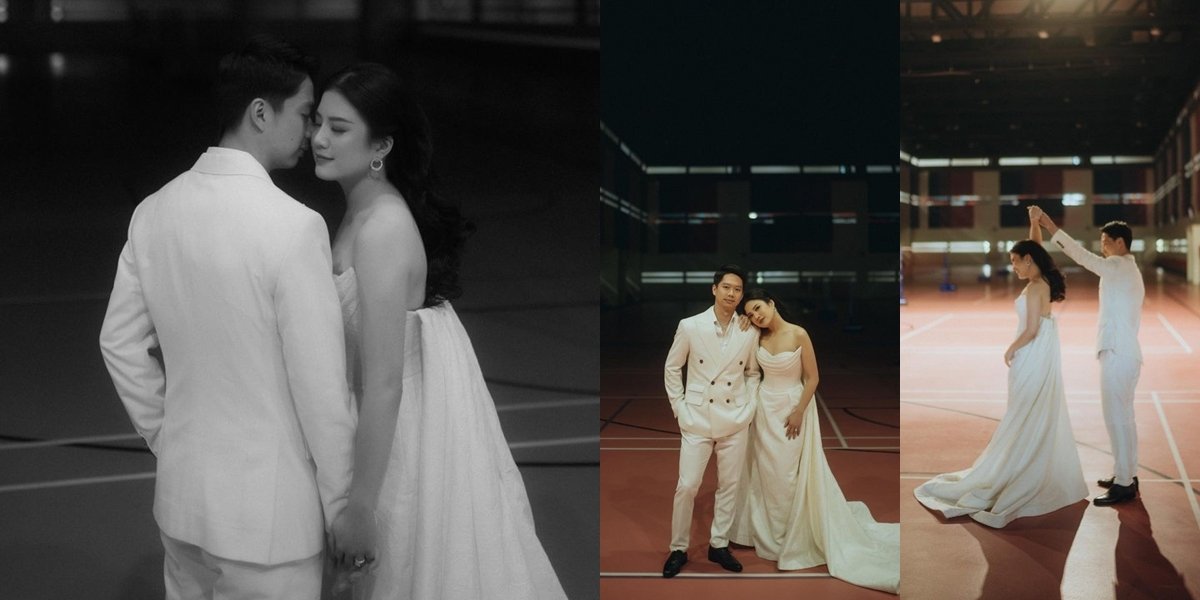 Portrait of Valencia Tanoe and Kevin Sanjaya's Romantic Badminton Pre-Wedding Shoot