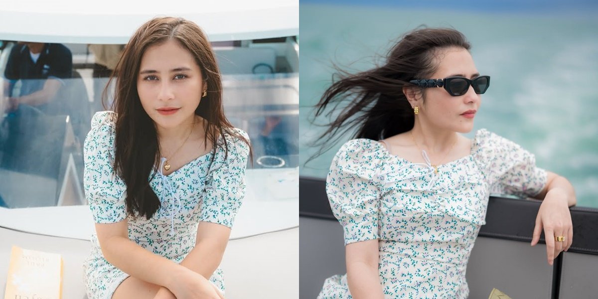 Portrait of Prilly on Vacation Using Her Luxury Yacht, The Aura of a Strong Successful Woman is Clearly Displayed