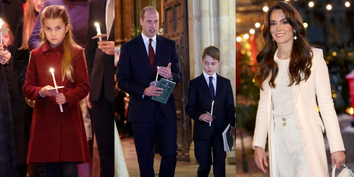 Portrait of Prince William and Kate Middleton Attending Christmas Concert with Children - Princess Charlotte is said to be more and more like the late Queen Elizabeth