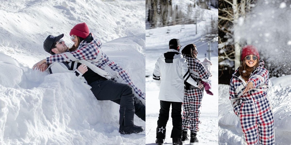 Priyanka Chopra's Portrait Vacation with Nick Jonas, Baby Malti Enjoying Snow in the Mountains