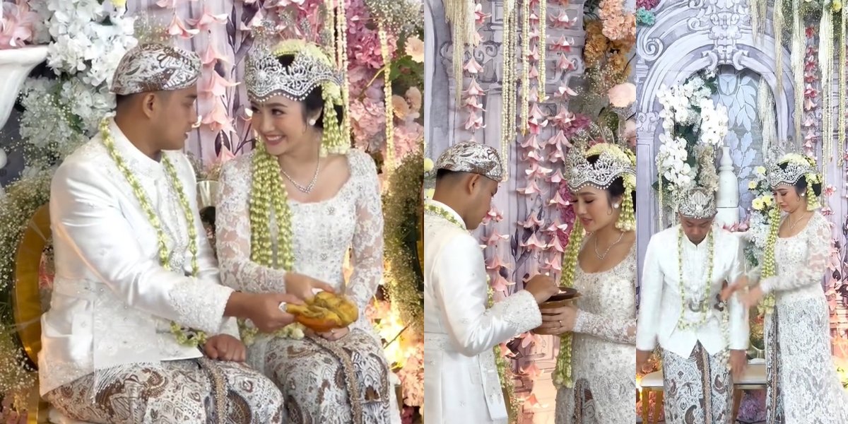 Portrait of the Sundanese Traditional Wedding Ceremony of Febby Rastanty and Drajad Djumantara, Hilarious Moment During Bakakak Hayam