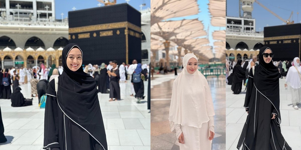 Portrait of Puteri Modiyanti Umrah, Beautiful with Hijab - Departing Without Sandy Harun who Now Has a Different Religion