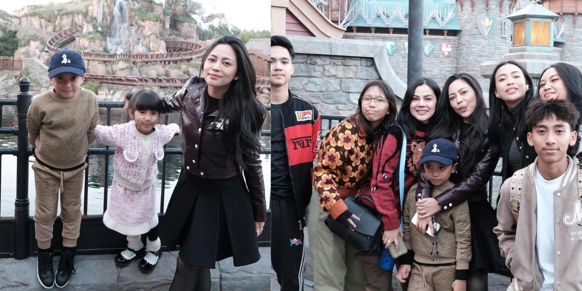 Portrait of Rachel Vennya Taking Her Family on Vacation to Hong Kong, Brave Enough to Ride the Roller Coaster