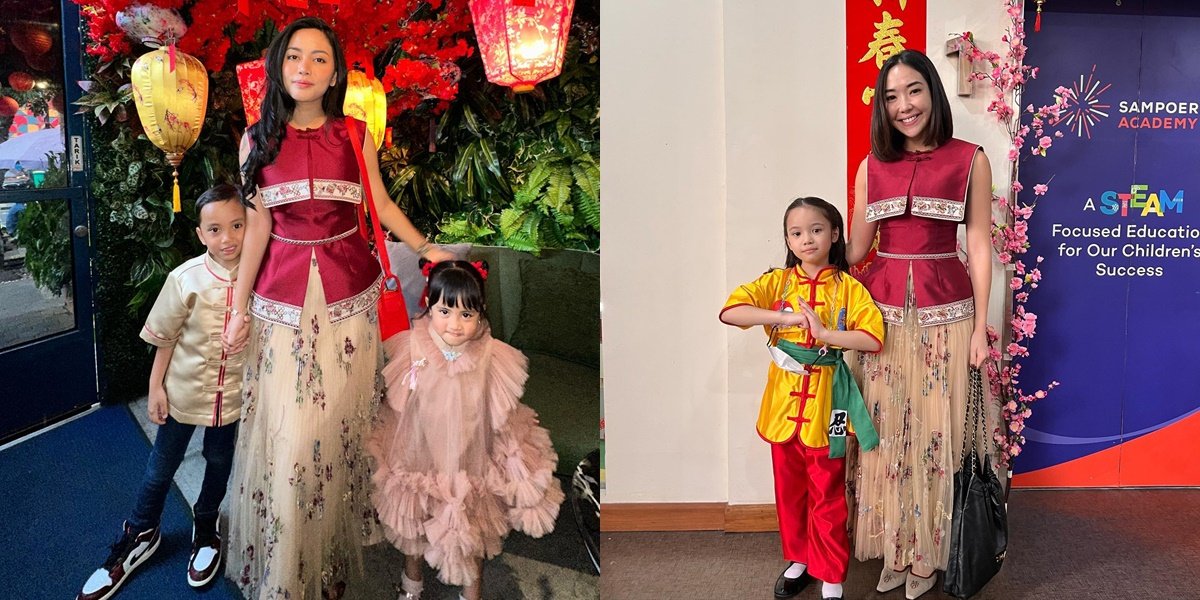 Portrait of Rachel Vennya Celebrating Chinese New Year Until Religion is Questioned, Her Dress that is the Same as Gisella Anastasia's is Also Highlighted