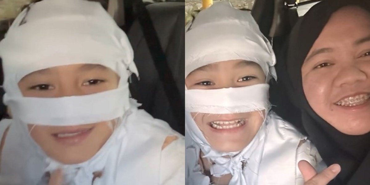 Portrait of Rafathar as a Mummy at the School Halloween Event, Unexpectedly Became One of the Winners