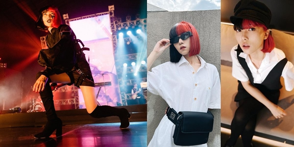 Portrait of Isyana Sarasvati's Black Red Hair, Super Cool - Praises from Netizens