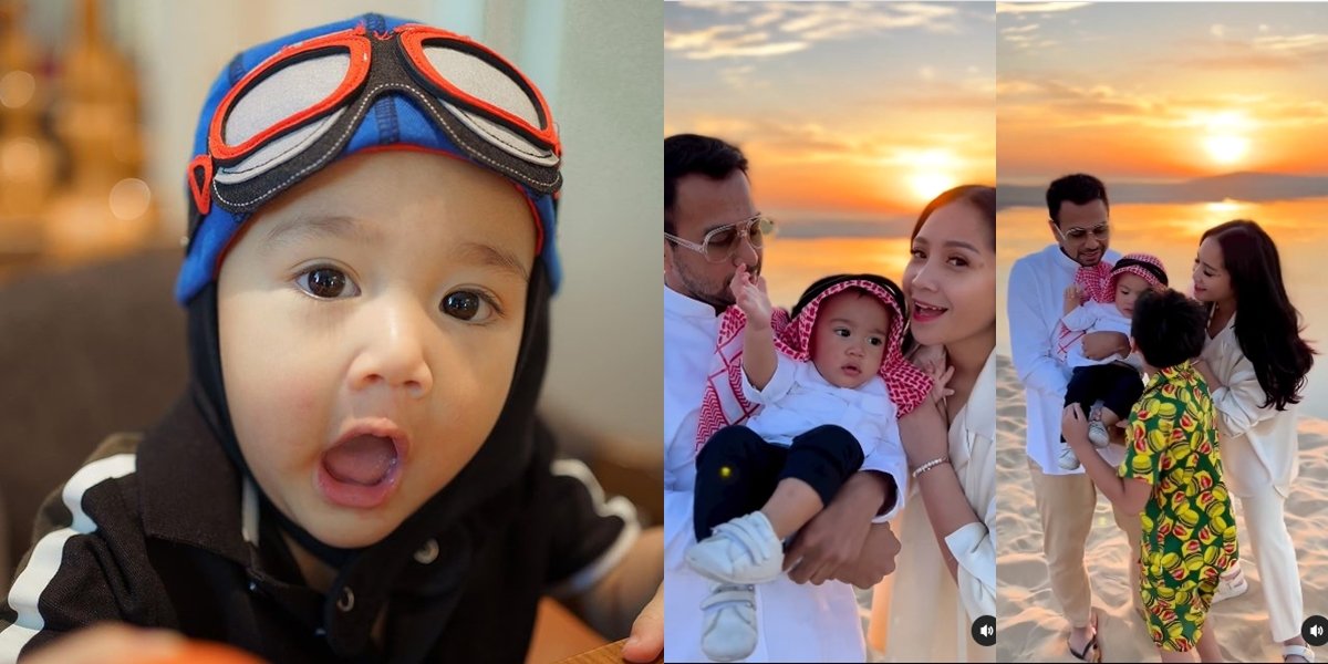 Portrait of Rayyanza's First Birthday Celebrated in the Desert, Looks Cute with a Turban - Kissed Together with Raffi Ahmad, Nagita Slavina, and Rafathar
