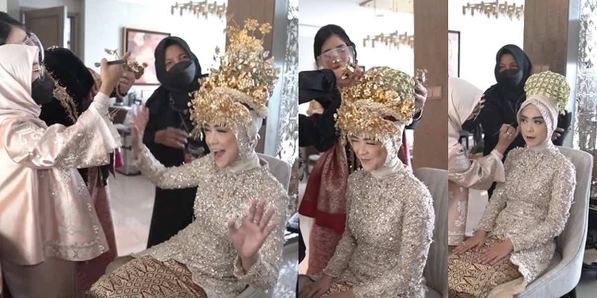Portrait of Ria Ricis' Chaotic Makeup Before Wedding Ceremony, the Bride-to-be Who Can't Stay Still