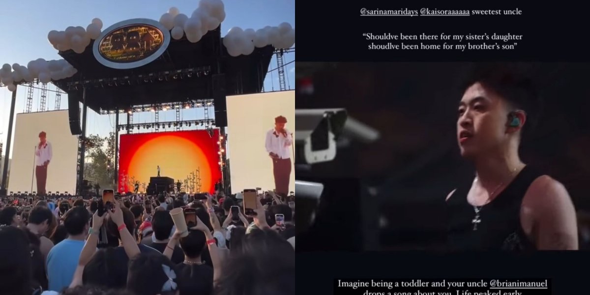 Portrait of Rich Brian Shakes the Stage at Head In The Clouds 2025, Performing His Hit Songs