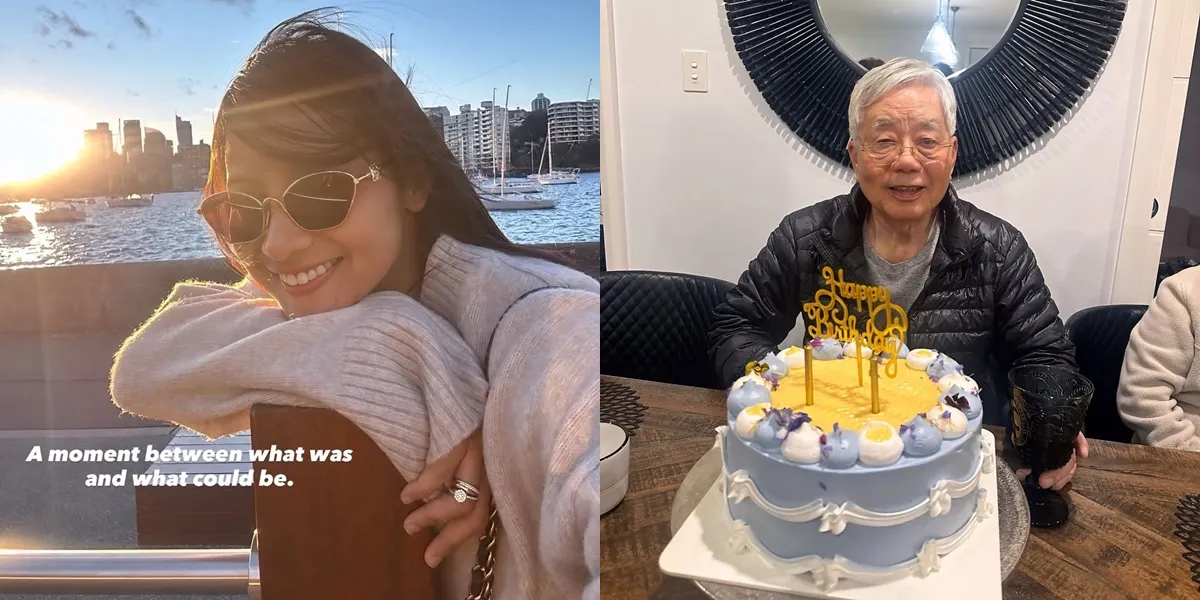 Portrait of Rini Yulianti Celebrating Her Father-in-Law's Birthday in Australia, No Need for Many Words