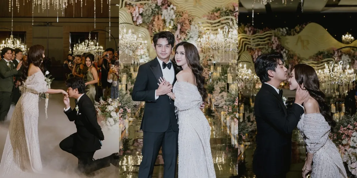 Romantic Portrait of Arbani Yasiz & Raissa Ramadhani at the Reception Moment, Makes You Feel