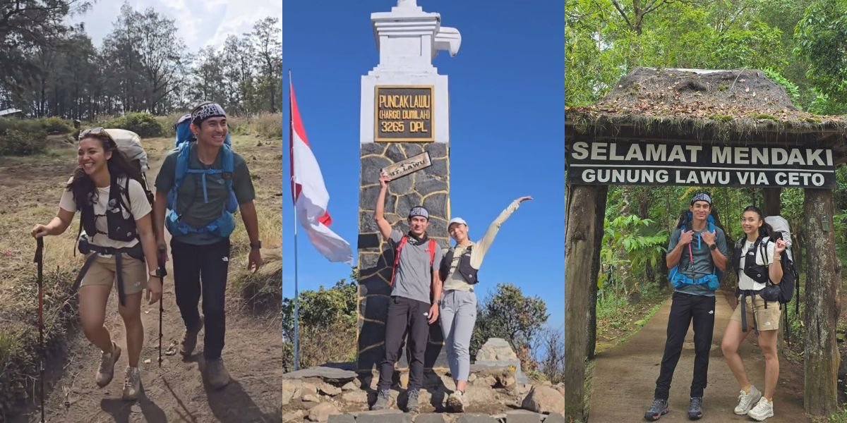 Romantic Portrait of Rikas Harsa and Angela Gilsha While Climbing Mount Lawu, Netizens: Poor Cameraman