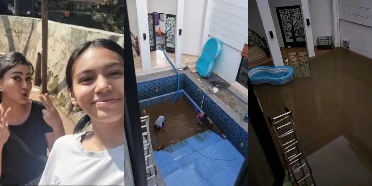 Portrait of Tamara Geraldine's Luxurious House Flooded Severely, Anticipation Creates a Personal 'Dam'