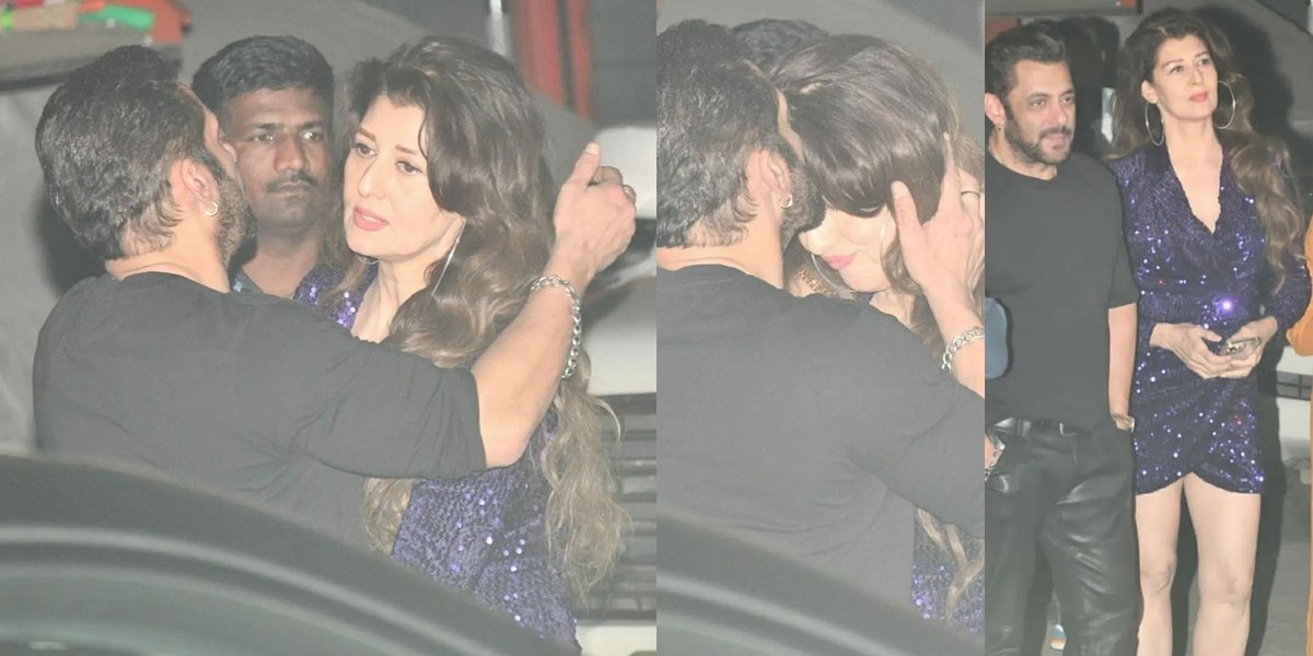 Portrait of Salman Khan Kissing his Ex-Girlfriend's Forehead at a Birthday Party, Making Fans in India Excited