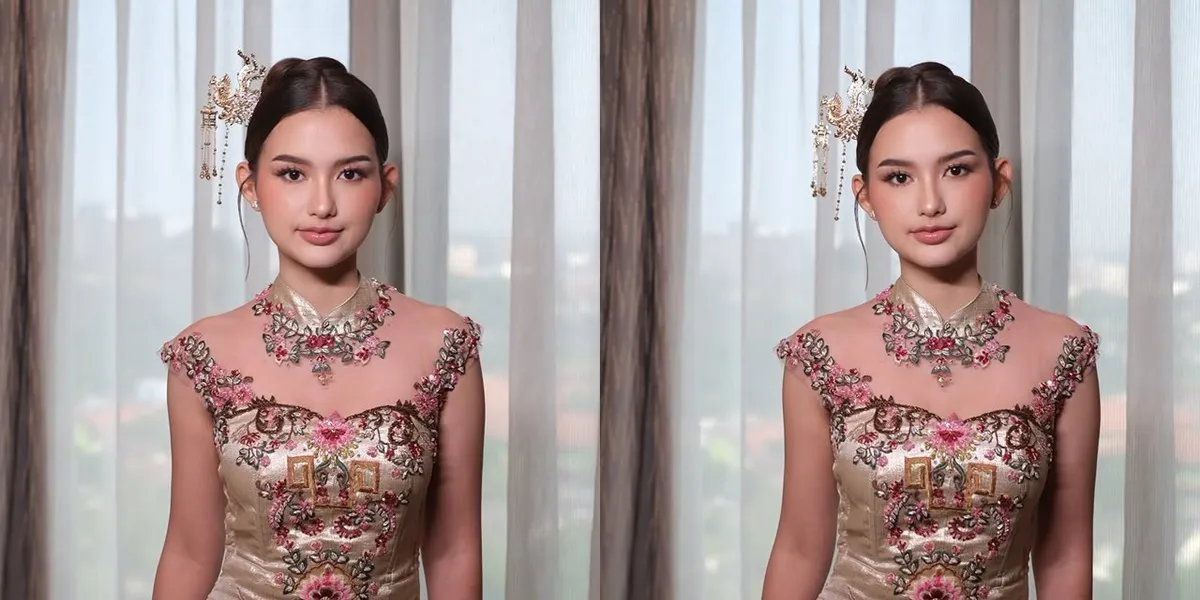 7 Portraits of Sarah Menzel, Azriel Hermansyah's Girlfriend, at Her Brother's Sangjit Event, Looking Enchanting