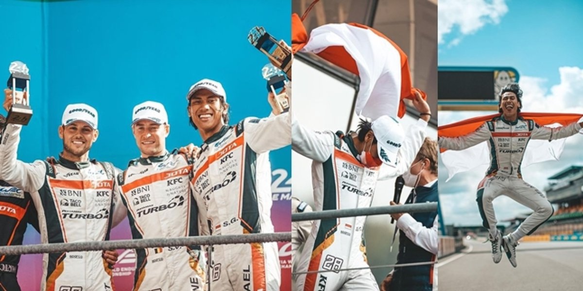 Portrait of Sean Gelael, Fachri Albar's Brother, Achieves Podium at 24 Hours of Le Mans Championship, Making Us Proud!