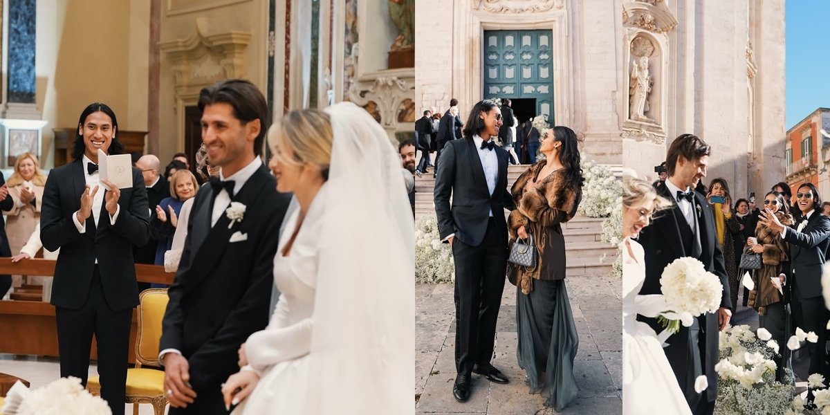 Portrait of Sean Gelael Attending the Wedding of Racer Antonio Giovinazzi with His Girlfriend, His Circle is Not Ordinary