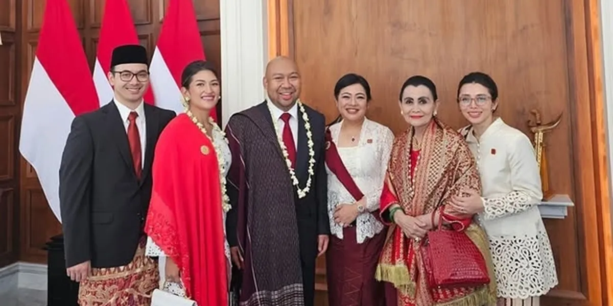 Portrait of the Cendana Family Attending the 80th Indonesian Independence Ceremony at the Merdeka Palace