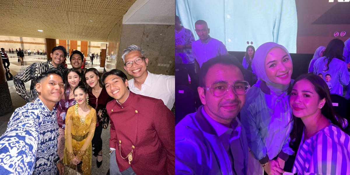 Portrait of a Series of Celebrities Attending the Vice Presidential Debate Event, Raffi Ahmad Even Had Dinner with Gibran Rakabuming