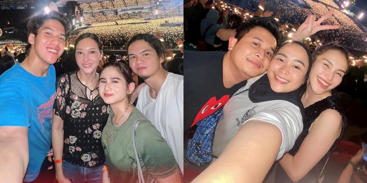 Portraits of Indonesian Celebrities Watching Coldplay with Family, Ayu Ting Ting with Siblings and In-Laws