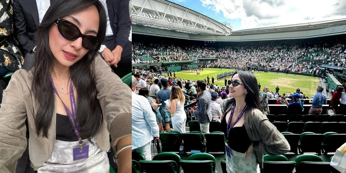 The Exciting Portrait of Valerie Tifanka Watching a Prestigious Tennis Tournament in the World